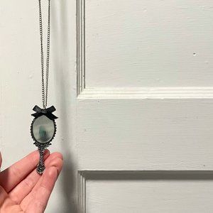 Spirit Halloween Goth Mirror Necklace
